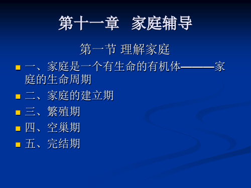 第十一章  家庭辅导.ppt