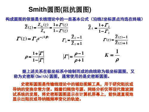 微波史密斯圆图讲义