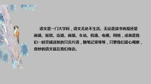 第六单元综合性学习《我的语文生活》课件(共42张PPT)+2022—2023学年部编版语文七年级下册