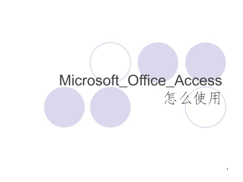 Microsoft-Office-Access怎么使用PPT演示课件