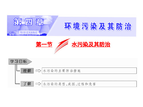 2019-2020学年高二地理湘教版选修六课件：第四章 第一节 水污染及其防治