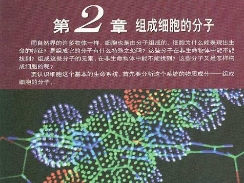 人教版高中生物必修一课件 2.1 细胞中的元素和化合物 (共34张PPT)