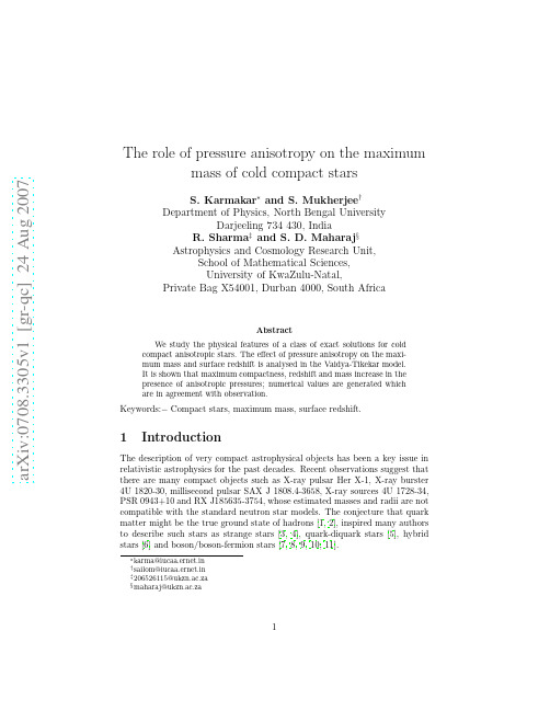 The role of pressure anisotropy on the maximum mass of cold compact stars