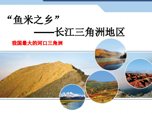 人教版八下地理 7.2“鱼米之乡” 长江三角洲地区 课件   (共38张PPT)