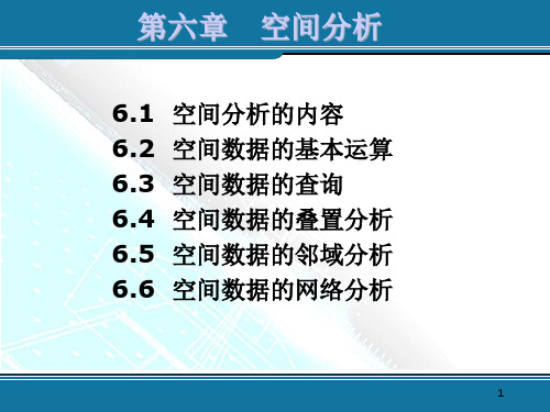 GIS在中学地理教学中的应用-第6章-空间分析