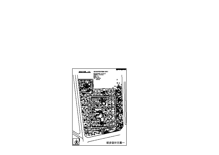 某地方蝴蝶城小区景观规划总平面设计图