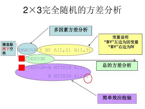 SPSS中两因素完全随机方差分析交互作用及简单效应Syntax