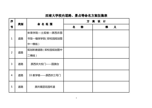 西南大学校内道路