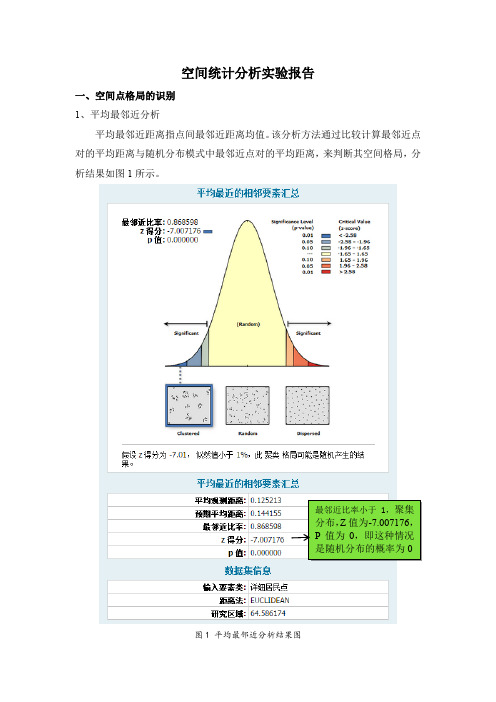 空间统计分析实验报告