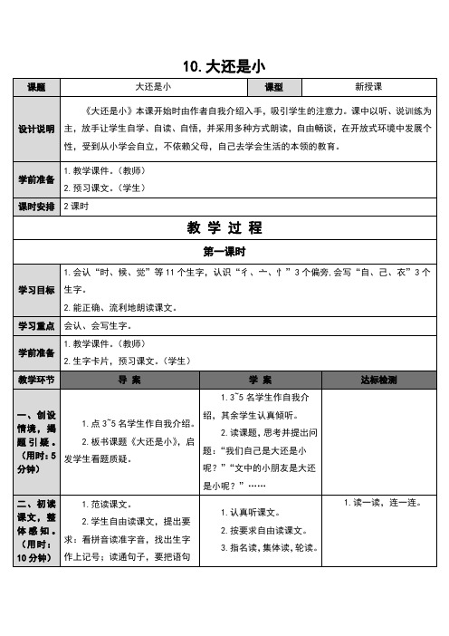 部编人教版小学语文一年级下册：10word版本