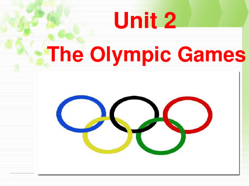 人教版高中英语必修2Unit2-《The-Olympic-Games》课件