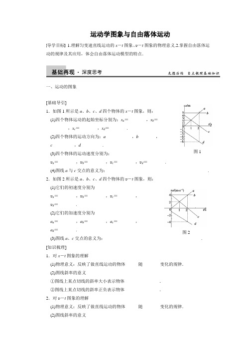 运动学图象与自由落体运动