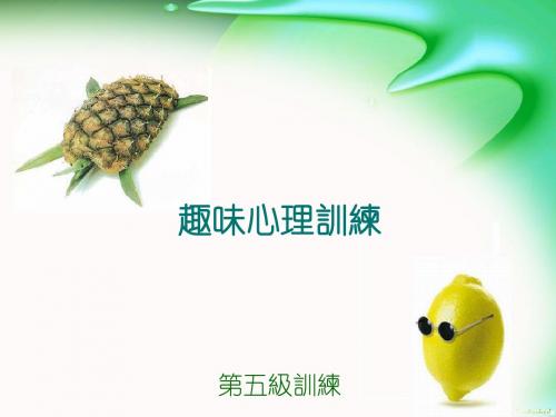 趣味心理训练