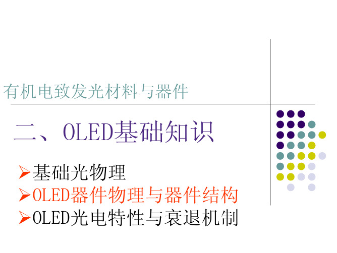 2-OLED基础知识-2-器件物理