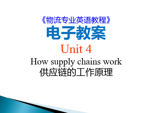 04《物流专业英语》-Unit-4-How-supply-chains-work-第三版新编