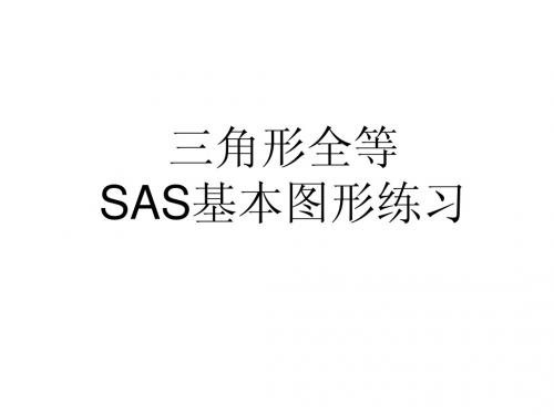 三角形全等基本图形--SAS