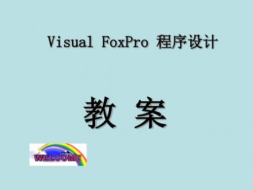 最新VFP精品课件第一章：Visual foxpro基础知识