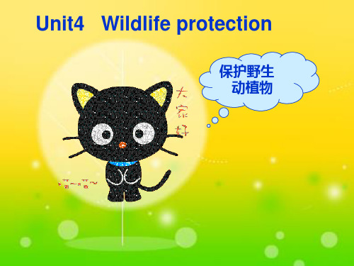 unit4 Wildlife Protection reading 公开课定稿