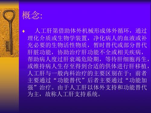 最新人工肝在重肝中的应用-精选PPT文档