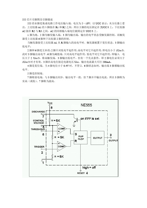 555芯片引脚图及引脚描述