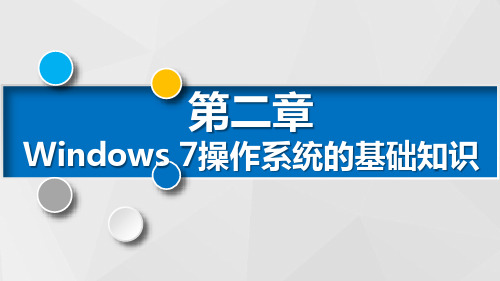 Windows 7的基本操作PPT课件