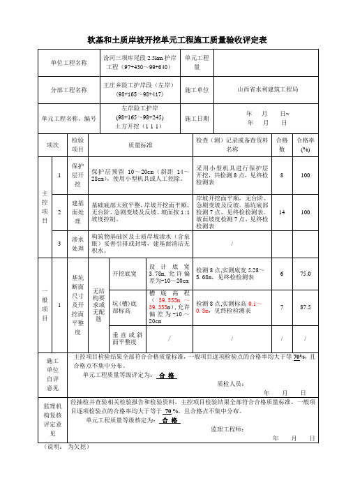 土方开挖单元工程施工质量验收评定表1(1).