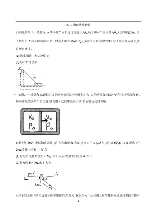 2018 北大博雅 物理