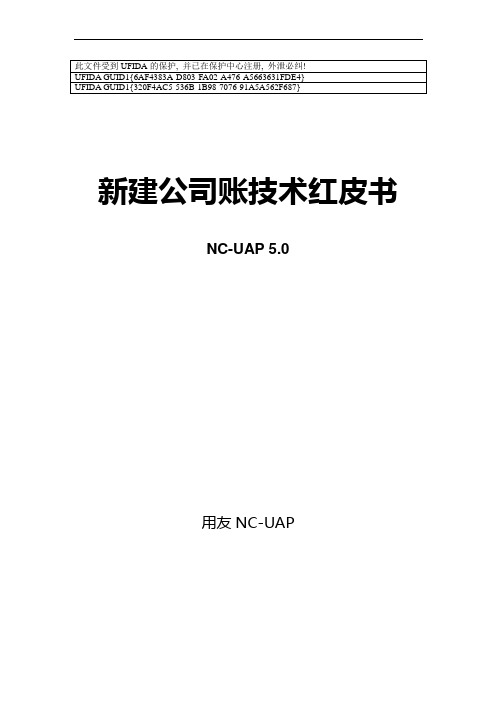 用友NCV5_新建公司账技术红皮书