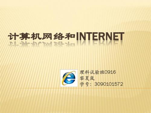 计算机网络和Internet