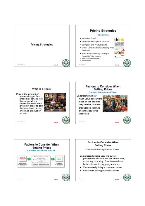 Marketing _ Pricing Strategies