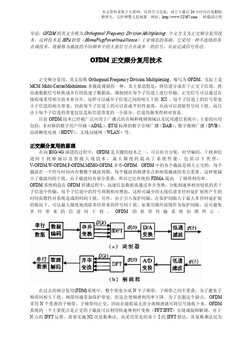 OFDM正交频分复用技术