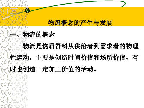 (北京大学)电子商务教程 第六章电子商务与现代物流