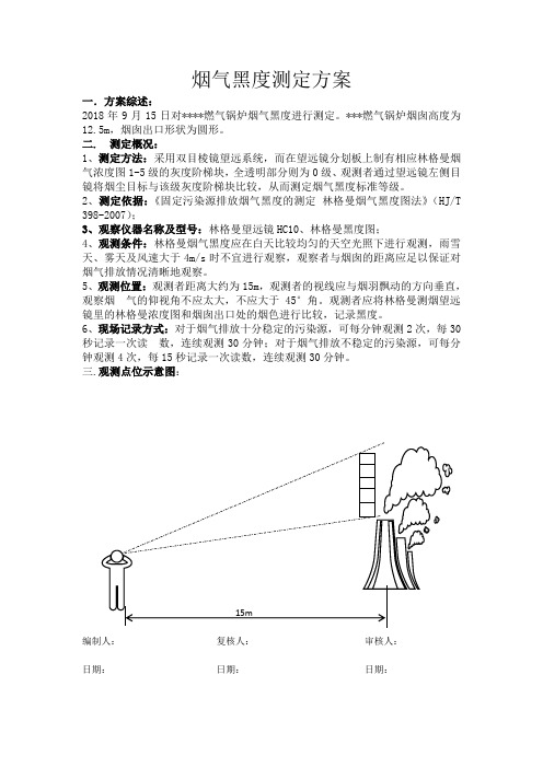 林格曼黑度测定方案