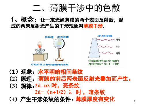 薄膜干涉(课堂PPT)