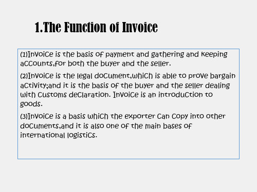 国际货代英语课件2.2