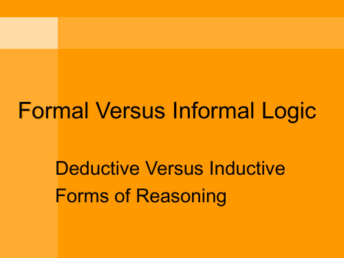 Deduction Vs. Induction