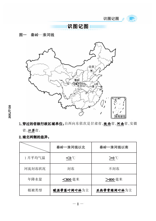 【世纪金榜】20版初中《金榜学案》地理八下湘教：八下湘教小册子正