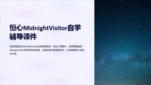 恒心MidnightVisitor自学辅导课件