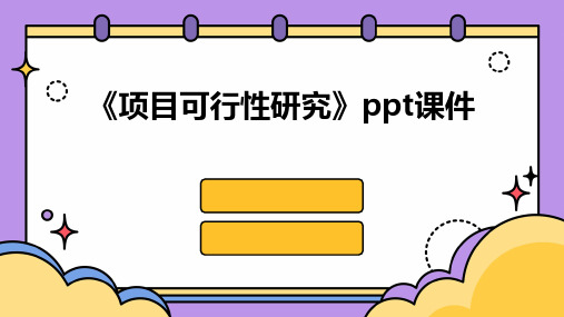 《项目可行性研究》课件