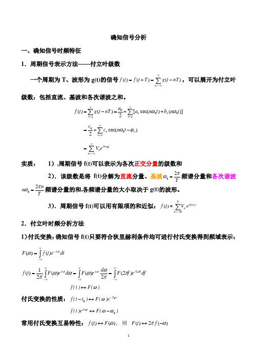 确知信号分析