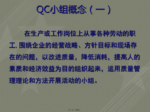 中国石油QC小组活动基础知识培训