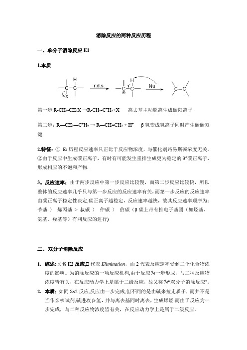 消除反应类型-E1-E2