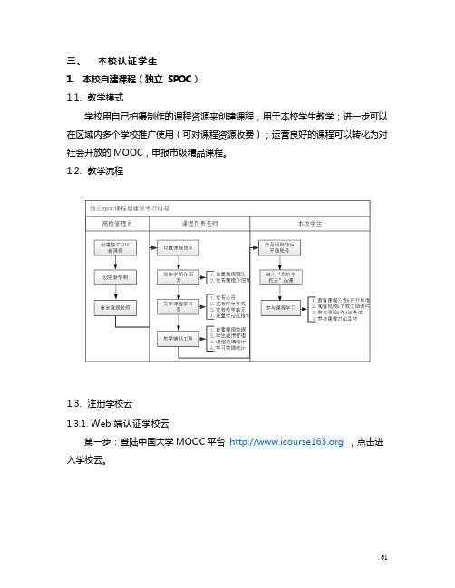 中国大学MOOC学校云操作手册(学生版)