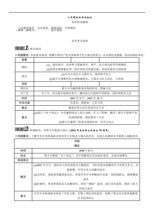 人民解放战争的胜利
