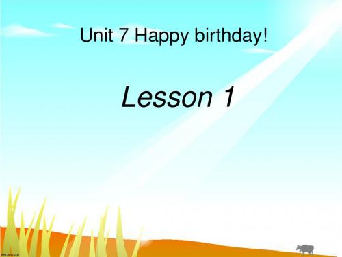 新概念青少版入门级AUnit7happy-birthday(共70张PPT)