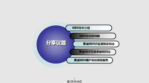 赛诺——MBR膜产品的介绍PPT课件