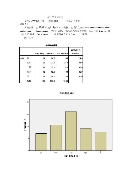 统计学上机实习学号2009100...