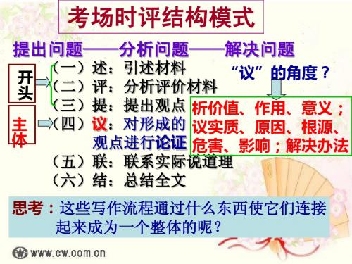 2015.5.21)作文讲评(一个人的照片)论证严谨,结构清晰