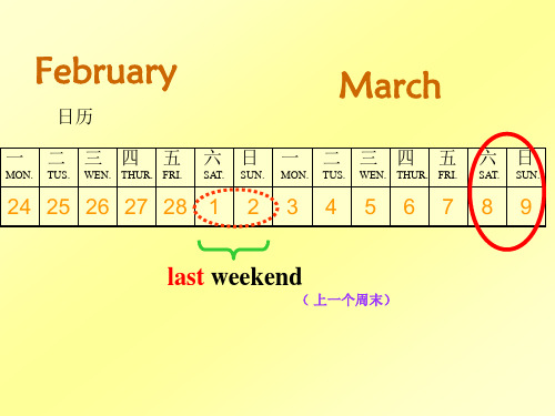 六年级英语Unit_3last_weekend课件