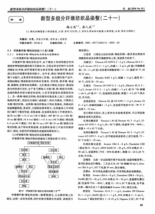 新型多组分纤维纺织品染整(二十一)